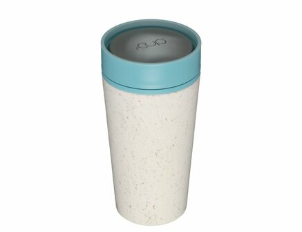 rCUP To Go Beker 340 ml - Creme/Blauw