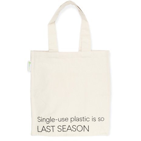 Boodschappentas "Single-use plastic is so last season'